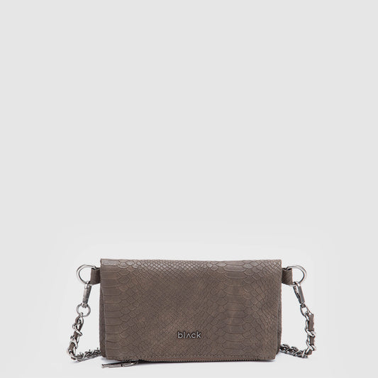 CARTERA SNAKE MINI MOKA