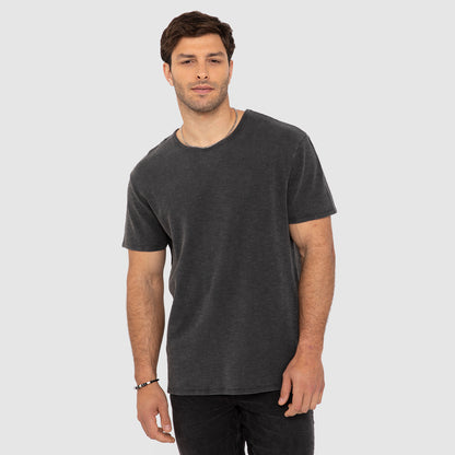 POLERA WAFFLE MANGA CORTA