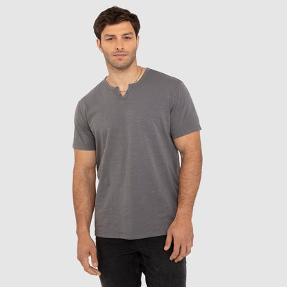 POLERA HENLEY MANGA CORTA