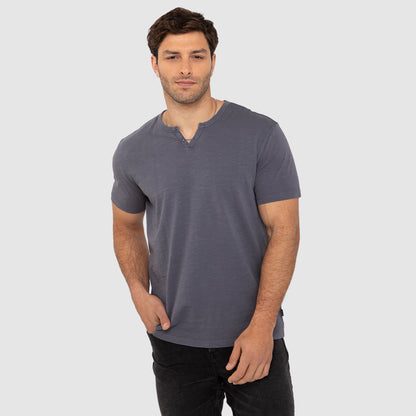 POLERA HENLEY MANGA CORTA
