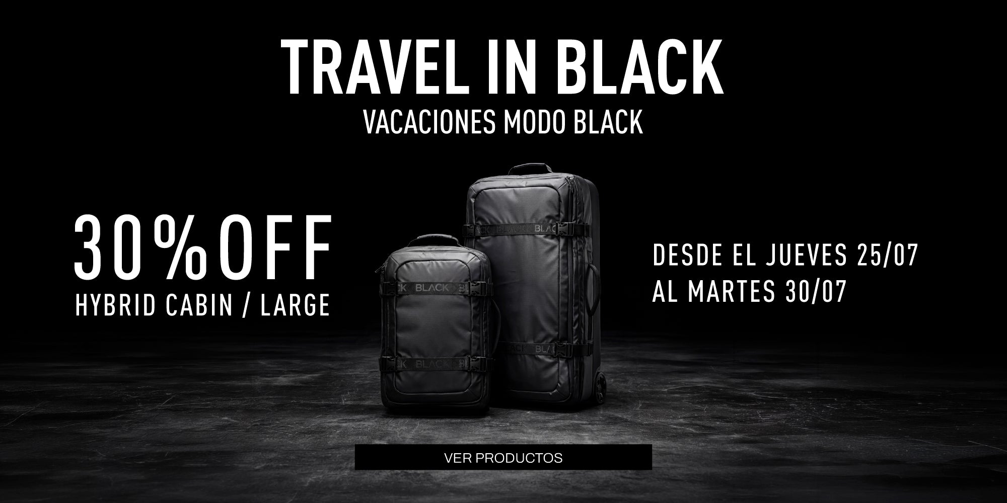 maleta hybrid black julio 25