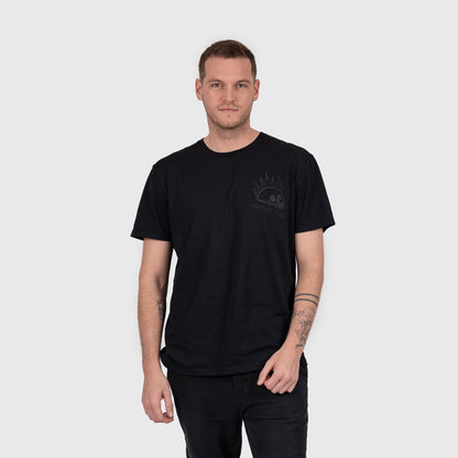POLERA NEGRA CON CALAVERA SWAP BLACK BUBBA